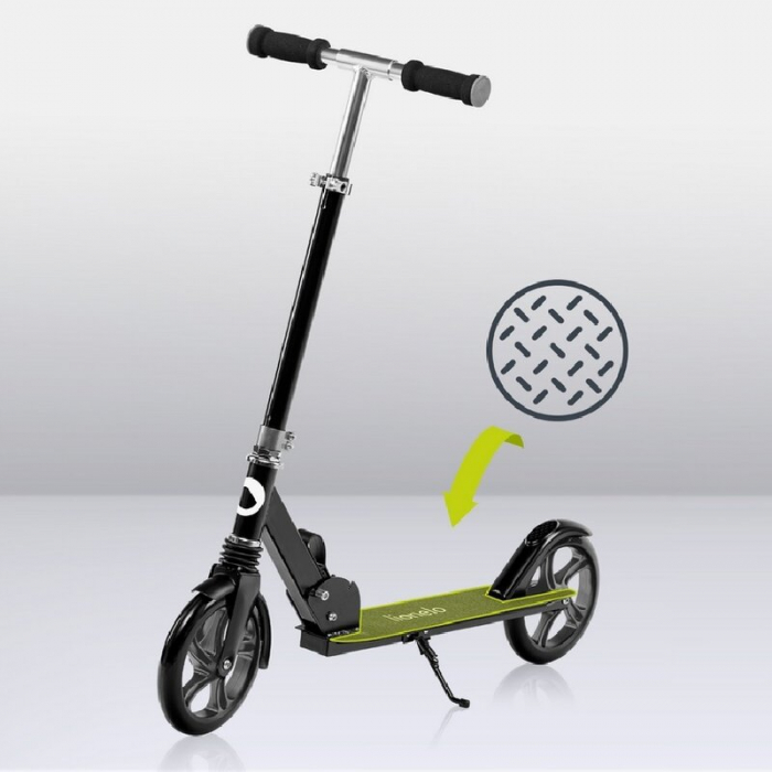 Trotineta, Lionelo, Luca, Copii/Adulti, Ultrapliabila, Pana la 100 Kg, Conform cu standardul european de securitate EN14619, Negru [24]
