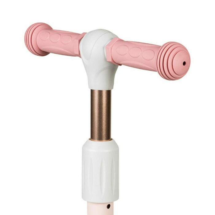 Trotineta, Lionelo, Timy, Copii, Ultrapliabila, Pana la 50 Kg, Cu design ergonomic, Cu lumini LED, 26 5 x 60 x 64-76 cm, 3 ani+, Roz [12]