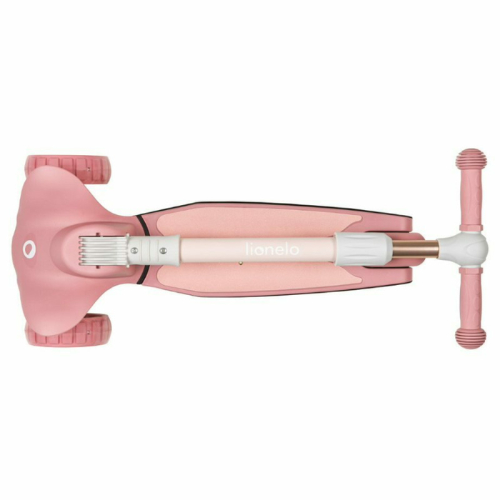 Trotineta, Lionelo, Timy, Copii, Ultrapliabila, Pana la 50 Kg, Cu design ergonomic, Cu lumini LED, 26 5 x 60 x 64-76 cm, 3 ani+, Roz [9]