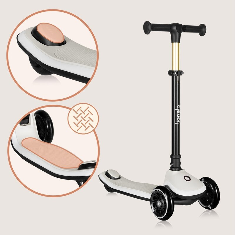 Trotineta pentru copii, Lionelo, Mey, Ultrapliabila, Cu lumini si cosulet, Maner ajustabil pe inaltime, 3 ani+, Pana la 50 Kg, Ultra usor, 2.8 kg, Conform cu standardul EN71-1/2/3, Certificata Interte [19]