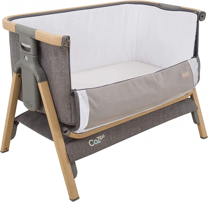Tutti Bambini – Patut 2 in 1 co-sleeper CoZee Oak & Charcoal [6]