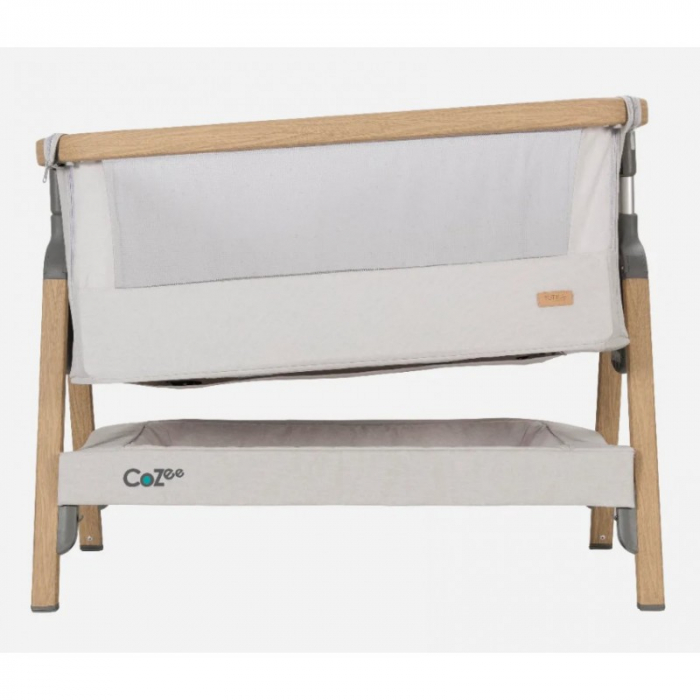 Tutti Bambini – Patut 2 in 1 co-sleeper CoZee Oak & Sterling Silver [2]