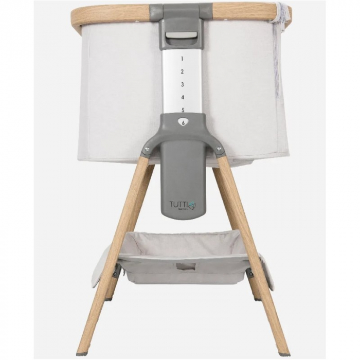Tutti Bambini – Patut 2 in 1 co-sleeper CoZee Oak & Sterling Silver [3]