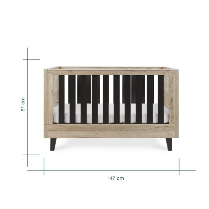 Tutti Bambini – Patut evolutiv 3 in 1 Como Oak & Slate Grey [10]