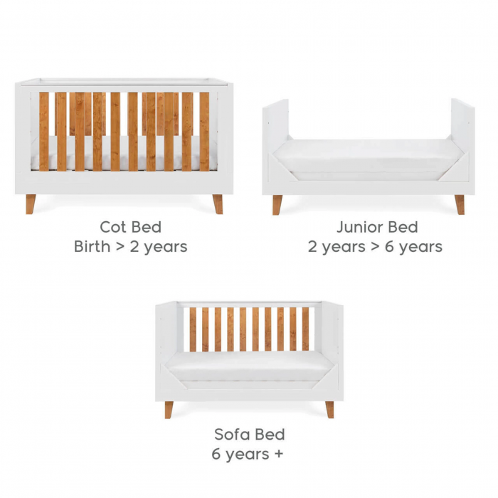 Tutti Bambini – Patut evolutiv 3 in 1 Como White & Rosewood [3]