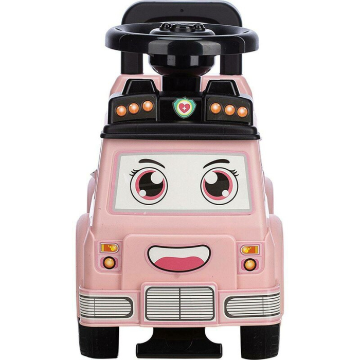 Vehicul ride-on, Free2Move, Ambulanta, Cu lumini si sunete, Cu spatiu de depozitare, 19-36 luni, Roz [3]