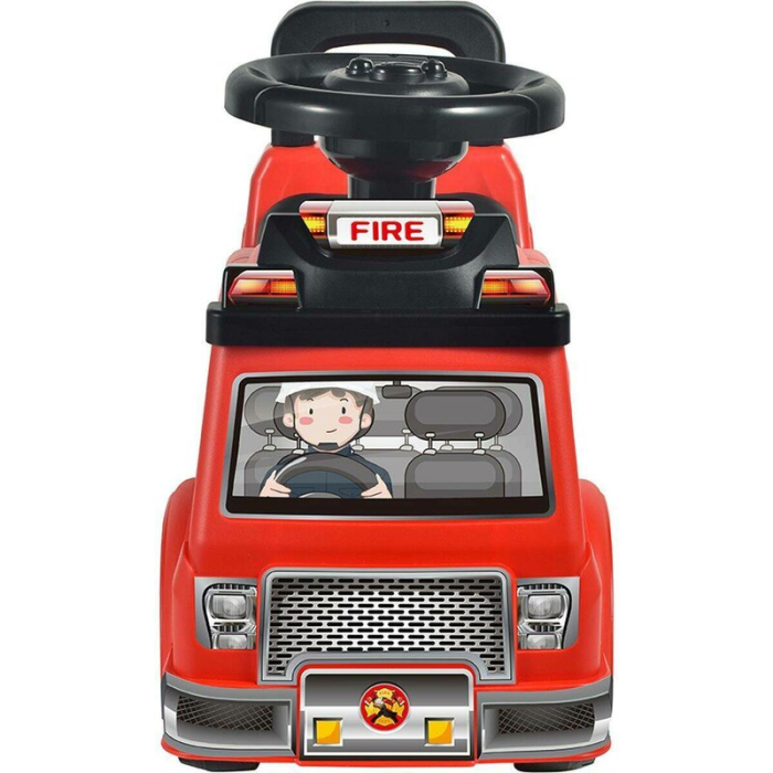 Vehicul ride-on, Free2Move, Masina de pompieri, Cu lumini si sunete, Cu spatiu de depozitare, 19-36 luni, Rosu [3]