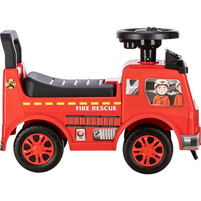 Vehicul ride-on, Free2Move, Masina de pompieri, Cu lumini si sunete, Cu spatiu de depozitare, 19-36 luni, Rosu [2]