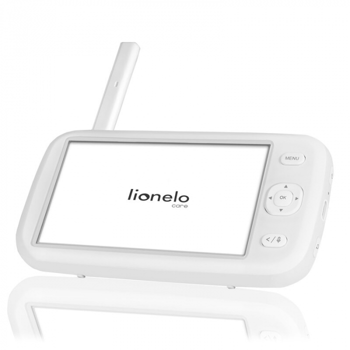 Video monitor, Lionelo, Babyline 9.1, Conexiune prin aplicatia Lionelo Smart, Pana la 8h de functionare, Comunicare bidirectionala, Cu senzor de miscare si sunete Alb [19]