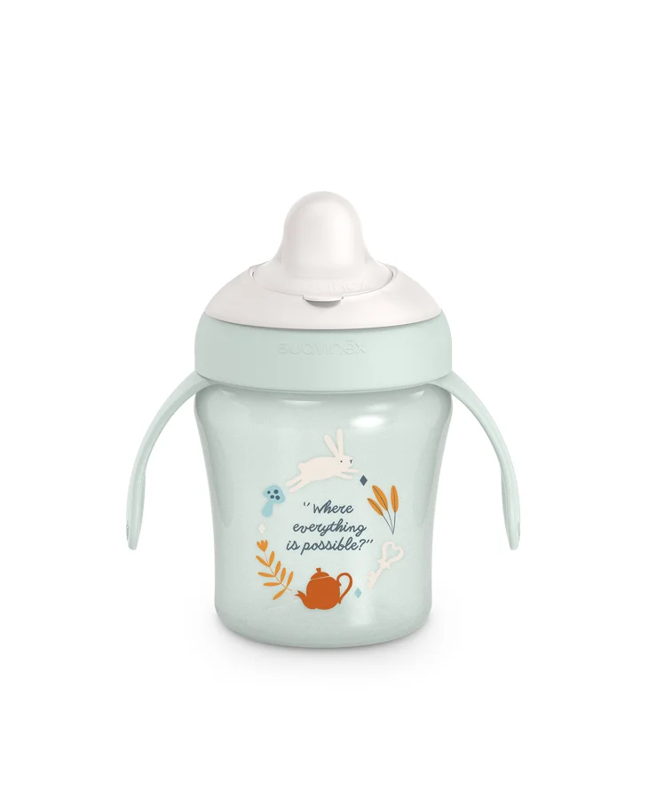 Tacamuri si Vesela - Cană de antrenament cu tetină Suavinex Wonderland 200 ml