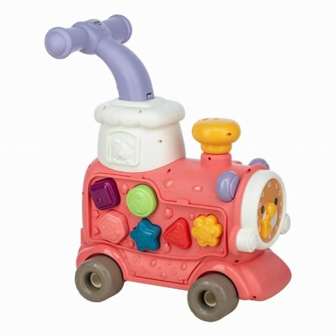 Antemergator 5 in 1 Magic Train, Free2Move, Cu diverse activitati de joaca, Panou Educational, Efecte sonore si luminoase, Pink [25]