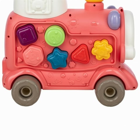 Antemergator 5 in 1 Magic Train, Free2Move, Cu diverse activitati de joaca, Panou Educational, Efecte sonore si luminoase, Pink [20]