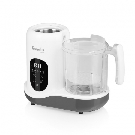 Aparat de gatit, Lionelo, BabyMenu, 5 in 1, Cu functii de gatire la abur, dezghetare, amestecare, incalzire si sterilizare, Cu recipient din tritan, Include meniu cu retete, Personalizare setari, Alb [8]