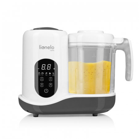 Aparat de gatit, Lionelo, BabyMenu, 5 in 1, Cu functii de gatire la abur, dezghetare, amestecare, incalzire si sterilizare, Cu recipient din tritan, Include meniu cu retete, Personalizare setari, Alb [3]