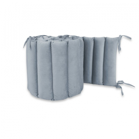 Aparatoare pentru patut, MimiNu, Tip panou, Pentru patut, Lungime 180 cm, Din catifea, Jeans [4]