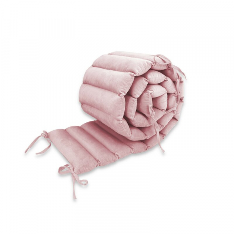 Siguranta si Sanatate - Aparatoare pentru patut, MimiNu, Tip panou, Pentru patut, Lungime 180 cm, Din catifea, Raspberry