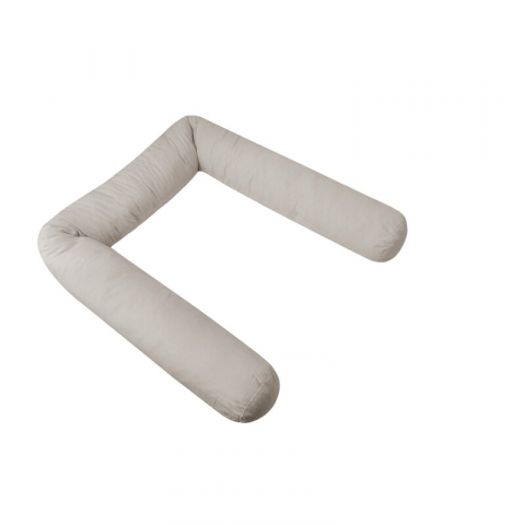 Aparatoare pentru patut, MimiNu, Tip rulou, Pentru patut, Lungime 180 cm, Din bumbac certificat Oeko Tex Standard 100, Colectia Royal, Beige [1]