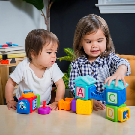 Baby Einstein - Blocuri magnetice de activitati, "Bridge & Learn" din 15 piese [10]
