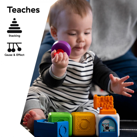 Baby Einstein - Blocuri magnetice de activitati, "Bridge & Learn" din 15 piese [4]