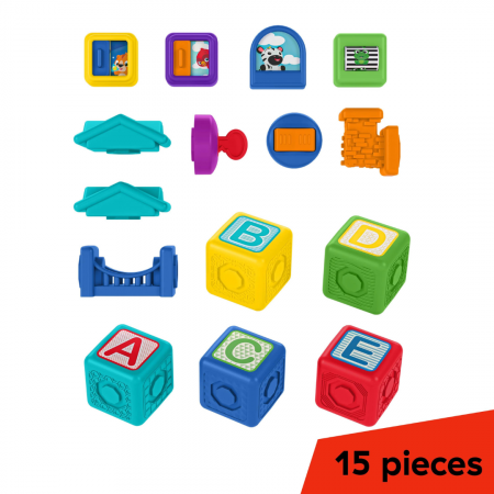 Baby Einstein - Blocuri magnetice de activitati, "Bridge & Learn" din 15 piese [16]