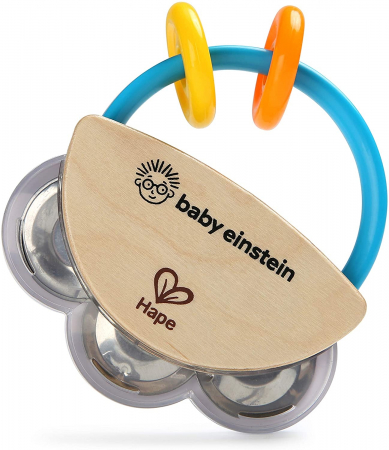 Jucarii si Jocuri - Baby Einstein - Jucarie mini tamburina din lemn