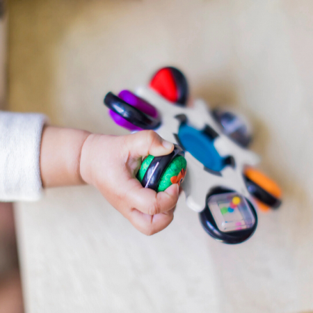 Baby Einstein  - Jucarie senzoriala Curiosity Clutch Twist & Pop Rattle Teether [4]