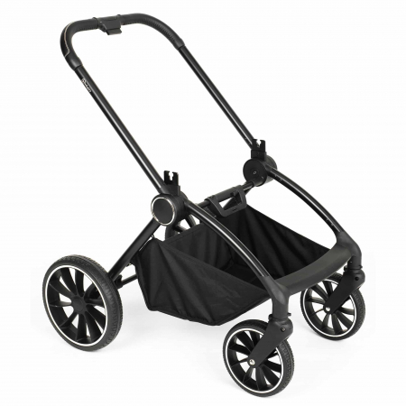 BabyGo - Carucior 3 in 1 Harmony Green cu maner reglabil pe inaltime, cadru Black [17]