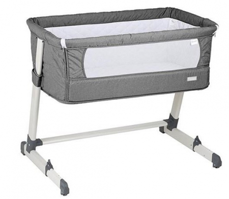 Mobilier si Lenjerie - BabyGo – Patut co-sleeper 2 in 1 Together Grey