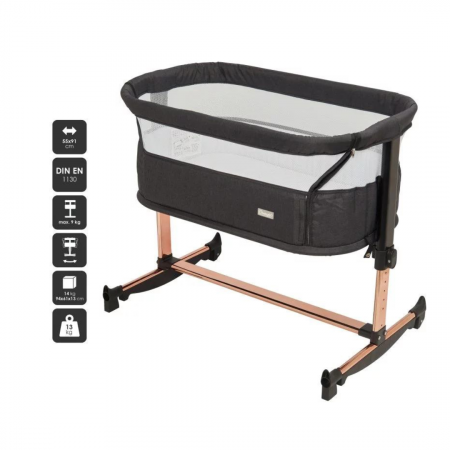 BabyGo - Patut co-sleeper Vivaldi Gold [1]