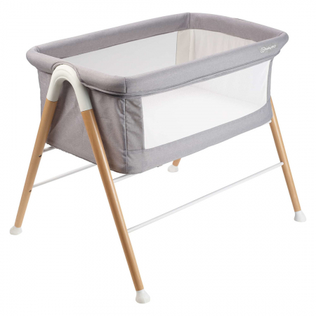 Mobilier si Lenjerie - BabyGo - Patut cu cadru din Lemn Goodnight Grey