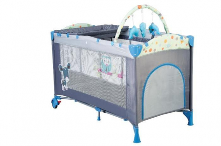 BabyGo - Patut pliant Sleepwell Blue [3]
