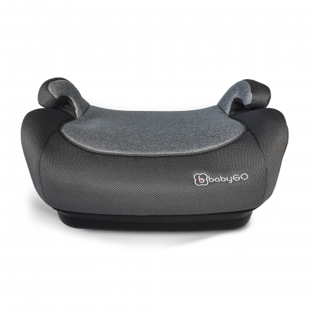 Transport si Relaxare - BabyGo - Scaun auto booster i-Size, Melange Gray, 125-150 cm, certificat R129
