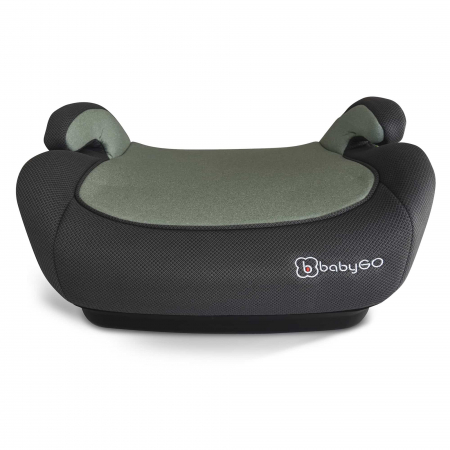Transport si Relaxare - BabyGo - Scaun auto booster i-Size, Melange Green, 125-150 cm, certificat R129