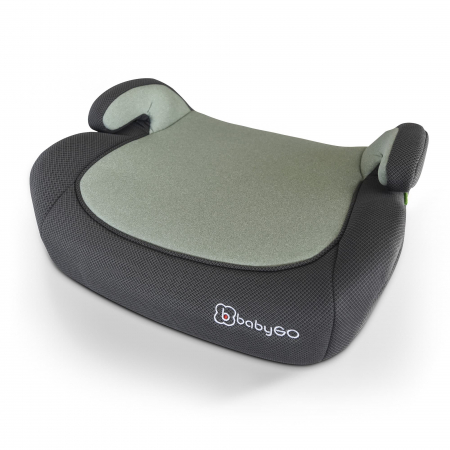 BabyGo - Scaun auto booster i-Size, Melange Green, 125-150 cm, certificat R129 [3]