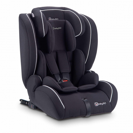 Scaune inaltatoare - BabyGo - Scaun auto i-Size FreeFix Black, 76-150 cm, certificat R129