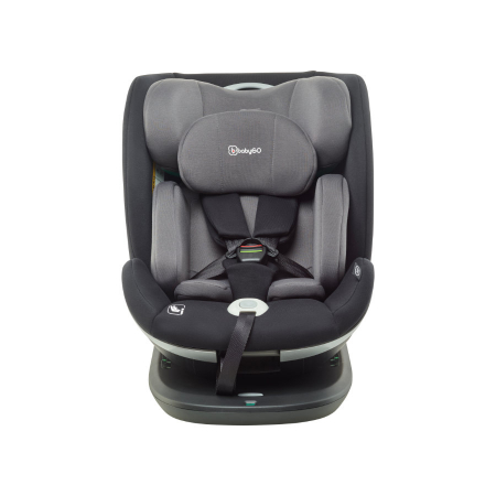 Transport si Relaxare - BabyGo - Scaun auto rotativ i-Size Grow Up 360 Black, 0-36 kg