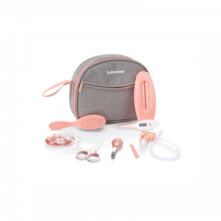 Baie si Igiena - Babymoov - Set pentru ingrijire 9 piese, Peach