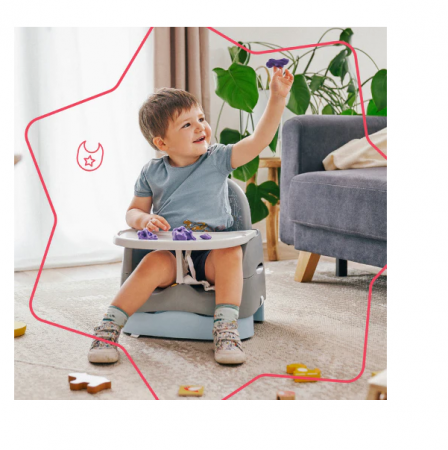 Badabulle - Booster compact Home&Go din materiale reciclabile [9]