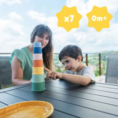 Badabulle - Set 7 jucarii stivuibile pentru baie [7]