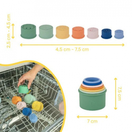 Badabulle - Set 7 jucarii stivuibile pentru baie [2]