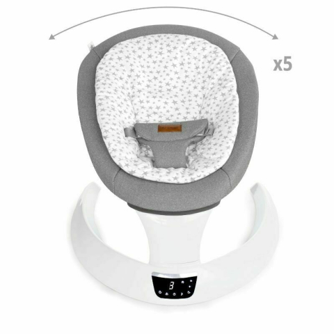 Balansoar electric, Jane, Moon, Cu 5 trepte de viteza, Timer, 12 melodii si 5 sunete ale naturii, Conform cu standardul european EN 12790:2023, Botanic [3]