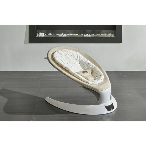 Balansoar electric, Jane, Moon, Cu 5 trepte de viteza, Timer, 12 melodii si 5 sunete ale naturii, Conform cu standardul european EN 12790:2023, Iris [1]