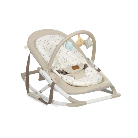 Transport si Relaxare - Balansoar, Jane, Fold, Pliabil, Bara de jucarii si spatar reglabil, Conform cu standardul european de siguranta EN 12790:2023, Iris