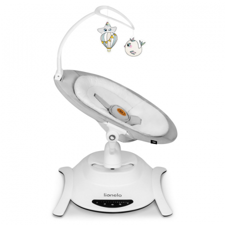 Balansoar, Lionelo, Bella, Multifunctional, Electric, Scaun reglabil, Ecran tactil si telecomanda, 6 miscari unice, 5 viteze, Cu melodii, Gri [10]
