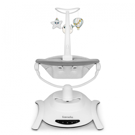 Balansoar, Lionelo, Bella, Multifunctional, Electric, Scaun reglabil, Ecran tactil si telecomanda, 6 miscari unice, 5 viteze, Cu melodii, Gri [7]