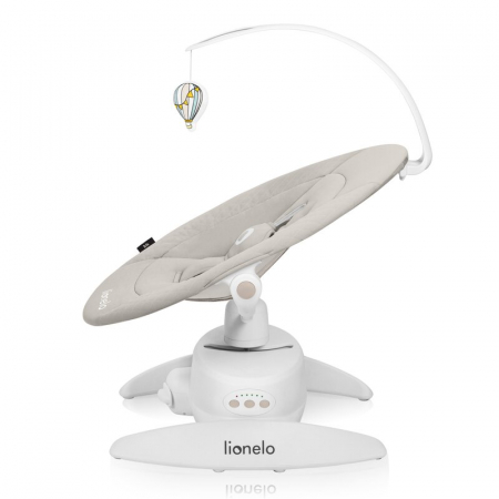 Balansoar, Lionelo, Iris, 2 in 1, Rotire 360 grade, Electric, Cu 3 moduri de leganare, Cu 5 trepte de viteza, Cu 3 pozitii de inclinare, 12 melodii, Silentios, Pana la 9 kg, Bej [3]