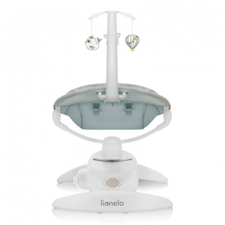 Balansoar, Lionelo, Mell, 2 in 1, Rotire 360 grade, Electric, Cu 3 moduri de leganare, Cu 5 trepte de viteza, Cu 3 pozitii de inclinare, Cu timer, 12 melodii si 2 sunete ale naturii, Pana la 9 kg, Bej [7]