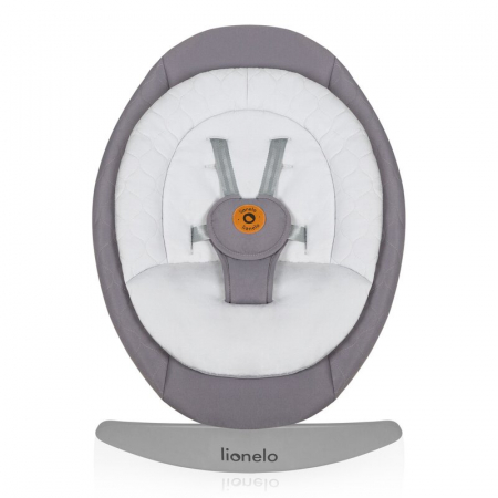 Balansoar, Lionelo, Mell, 2 in 1, Rotire 360 grade, Electric, Cu 3 moduri de leganare, Cu 5 trepte de viteza, Cu 3 pozitii de inclinare, Cu timer, 12 melodii si 2 sunete ale naturii, Pana la 9 kg, Gri [13]