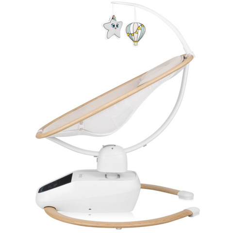 Balansoar si sezlong, Lionelo, Olivia, 2 in 1, Electric, Cu leganare 3D, 5 moduri de balansare in mai multe directii, Cu 13 melodii, Scaun pivotant la 180 grade, Reglabil, Cu arcada jucarii, Bej [7]
