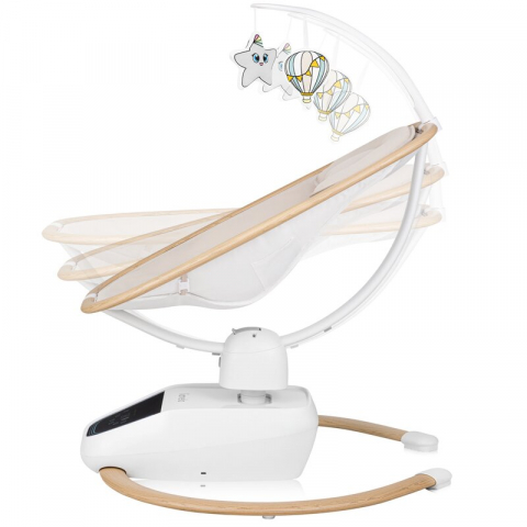Balansoar si sezlong, Lionelo, Olivia, 2 in 1, Electric, Cu leganare 3D, 5 moduri de balansare in mai multe directii, Cu 13 melodii, Scaun pivotant la 180 grade, Reglabil, Cu arcada jucarii, Bej [8]